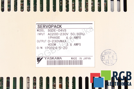 SGDE-04VS YASKAWA SERVOPACK