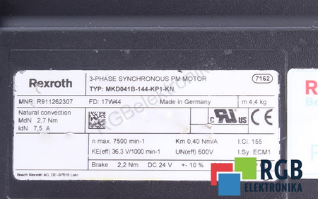 MKD041B-144-KP1-KN REXROTH INDRAMAT R911262307
