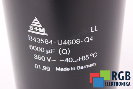 CONDENSADOR B43564-U4608-Q4 S+M 6000UF, 350VDC