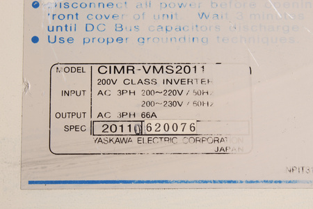 CIMR-VMS2011 YASKAWA 626VM3 MÓDULO DE POTENCIA