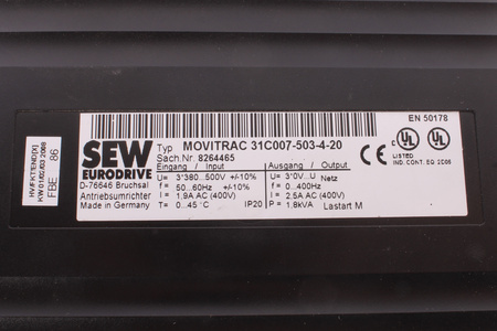 31C007-503-4-20 SEW EURODRIVE MOVITRAC 8264465