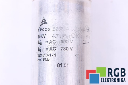 B25834-L6475-K009 EPCOS 4.7UF, 900V, 50MM, 110MM