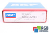 6010-2Z/C3 SKF 18000OBR/MIN, 9000OBR/MIN, 50X80X16 22.9KN, 15.6KN RODAMIENTO