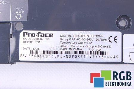 GP2500-TC11 PRO-FACE PARTE POSTERIOR DE LA CAJA
