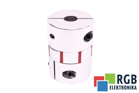 YH10-65-19-19-90 D=65MM D1/ D2=19/19MM L=90MM ALUMINIUM ACOPLAMIENTO DE MORDAZA FLEXIBLE