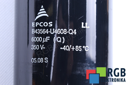 CONDENSADOR B43564-U4608-Q4 EPCOS 6000UF, 350VDC