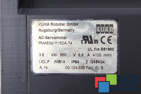 PMA53V-Y15DA-74 KUKA Z:G45K04 00-104-698
