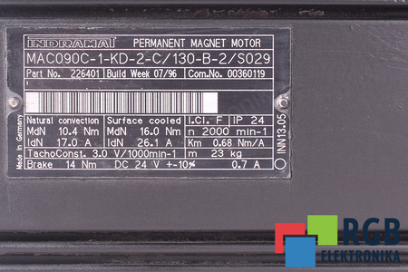 MAC090C-1-KD-2-C/130-B-2S/S029 INDRAMAT ESTATOR