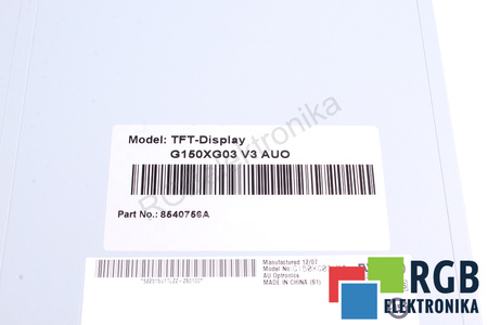 G150XG03 AUO V3 15" MATRIZ LCD