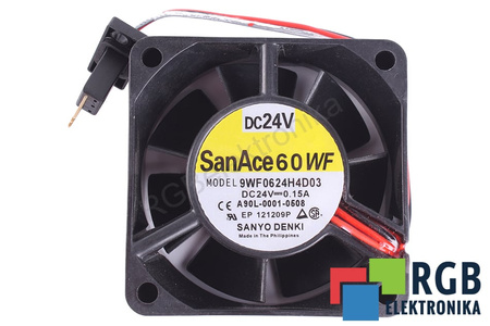 9WF0624H4D03 SANYO DENKI 60X60X25MM, 24V VENTILADOR
