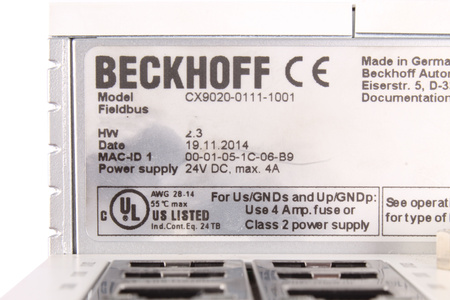 CX9020-0111-1001 BECKHOFF