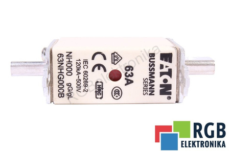 FUSIBLE 63NHG000B EATON NH000 63A, 500V