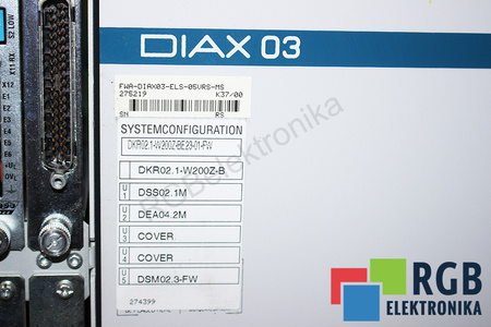 DKR02.1-W200Z-BE23-01-FW INDRAMAT FWA-DIAX03-ELS-05VRS-MS DIAX03