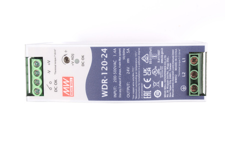 WDR-120-24 MEAN WELL DIN AC/DC FUENTE DE ALIMENTACIÓN