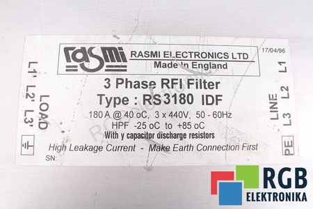 RS3180IDF RASMI ELECTRONICS FILTRO