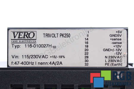 116-010027H VERO TRIVOLT PK250
