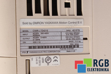 CIMR-L7Z4015 YASKAWA VARISPEED L7