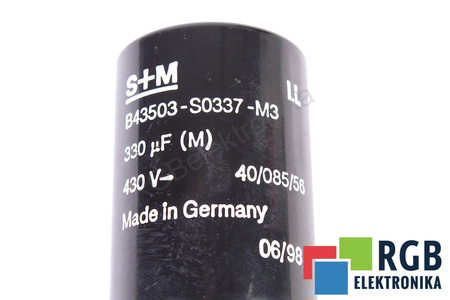 CONDENSADOR B43503-S0337-M3 S+M 330UF, 430V