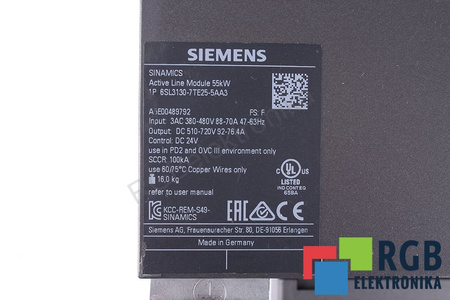 6SL3130-7TE25-5AA3 SIEMENS SINAMICS S120