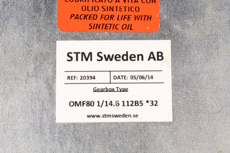 OMF80 STM 1/14.6 14.6I ENGRANAJE
