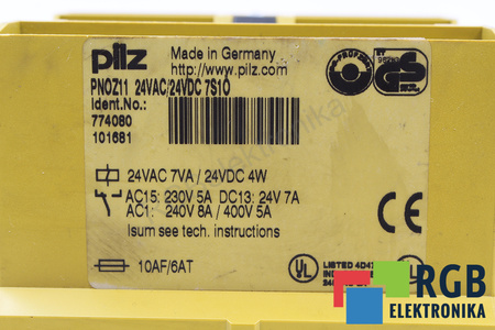 PNOZ11 PILZ 774080 RELEVO DE SEGURIDAD