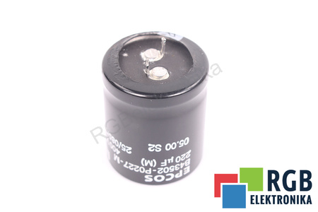 CONDENSADOR B43502-P0227-M EPCOS 25/085/56 220UF, 400VDC