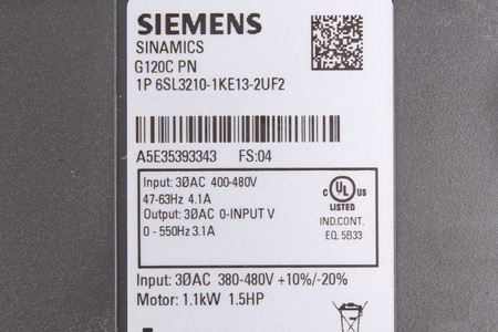 6SL3210-1KE13-2UF2 SIEMENS SINAMICS G120C PN