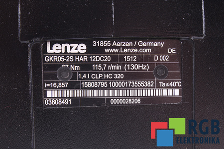 GKR05-2SHAR12DC20 LENZE ENGRANAJE