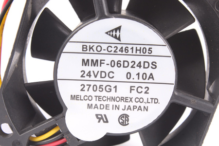 MMF-06D24DS-FC2 MELCO TECHNOREX BKO-C2461H07 60X60X25MM, 24V VENTILADOR