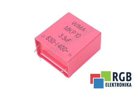 CONDENSADOR MKP1J043307H00JSSD WIMA MKP10, 3.3UF, 630/400V