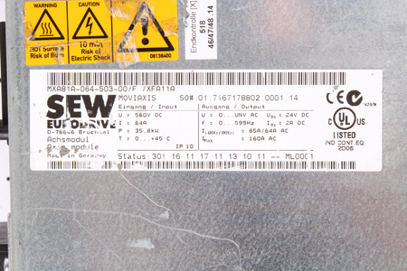 MXA81A-064-503-00/XFA11A SEW EURODRIVE