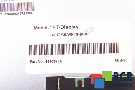 LQ070Y3LW01 SHARP 7" MATRIZ LCD