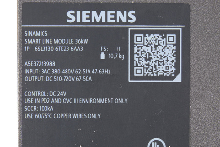 6SL3130-6TE23-6AA3 SIEMENS SINAMICS S120