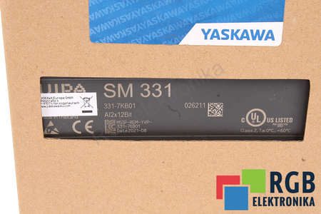331-7KB01 YASKAWA VIPA SM331 EQUIVALENTE PARA 6ES7331-7KB02-0AB0 PLACA DE EXPANSIÓN DE E/S