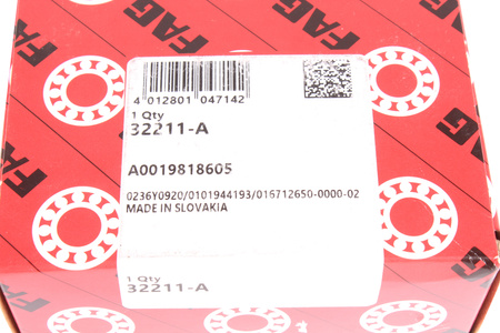32211-A FAG 55X100X26.75 COJINETE CÓNICO