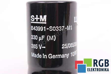 CONDENSADOR B43991-S0337-M1 S+M 330UF, 385VDC