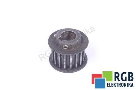 POLEA DENTADA 27X24MM CORREA 17MM EJE 12MM CHAVETERO 4X2MM Z=18