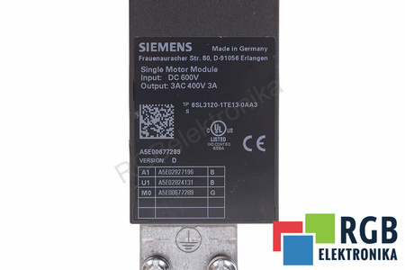 6SL3120-1TE13-0AA3 SIEMENS VERSION D SINAMICS S120