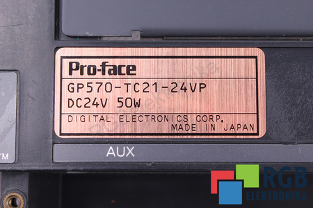 GP570-TC21-24VP PRO-FACE PARTE POSTERIOR DE LA CAJA