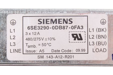 6SE3290-0DB87-0FA3 SIEMENS SM143-A12-R201 FILTRO