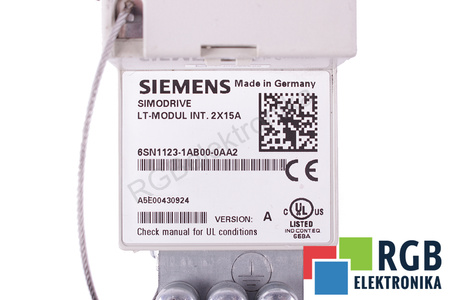 6SN1123-1AB00-0AA2 SIEMENS VERSION A INT.2X15A SIMODRIVE