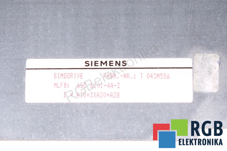 6SC6101-4A-Z SIEMENS Z=A30+3XA20-A28 REJILLA