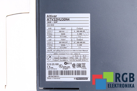 ATV32HU30N4 SCHNEIDER ELECTRIC ALTIVAR