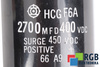 CONDENSADOR HCGF6A HITACHI 2700UF, 400V