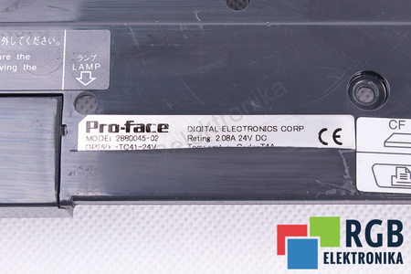 GP2600-TC41-24V PRO-FACE 2880045-02 PARTE POSTERIOR DE LA CAJA