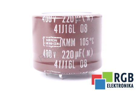 CONDENSADOR 41J16L08 NIPPON 220UF, 400VDC