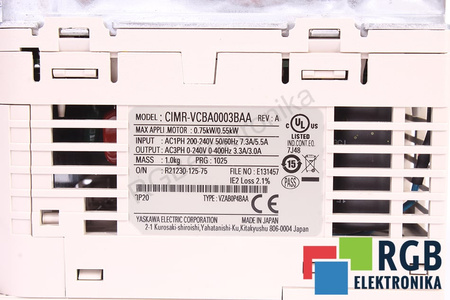 CIMR-VCBA0003BAA YASKAWA V1000