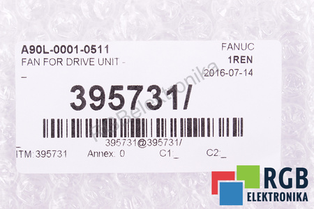 A90L-0001-0511 FANUC 2406VL-S5W-B79 60X60X15MM, 24V VENTILADOR