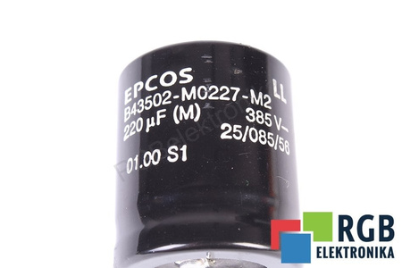 CONDENSADOR B43502-M0227-M2 EPCOS 220UF, 385VDC