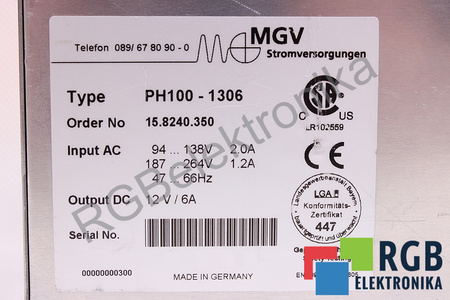 PH100-1306 MGV 15.8240.350